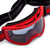 Fox Racing Main Interfere Smoke Goggles Fluorescent Red