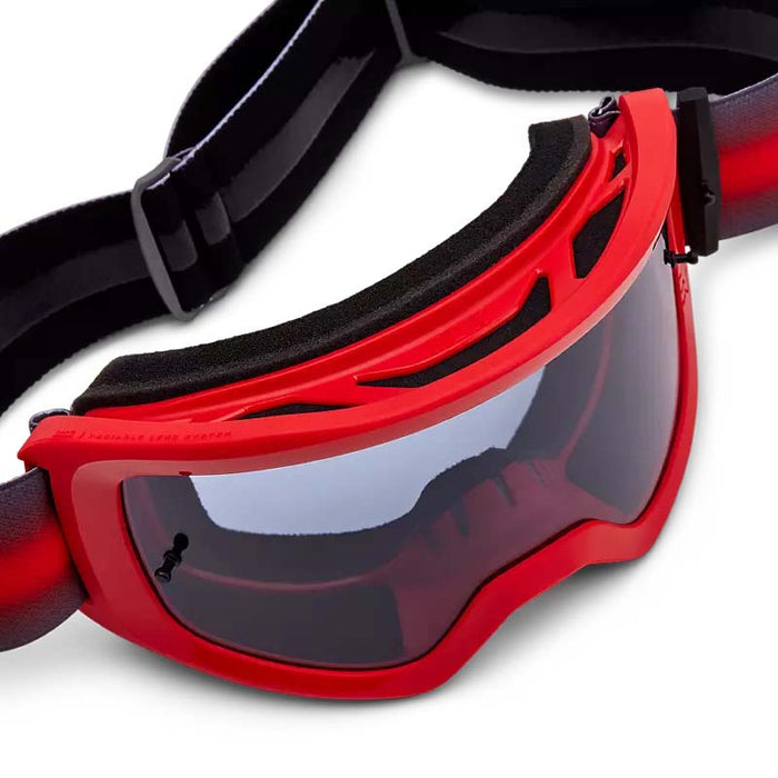 Fox Racing Main Interfere Smoke Goggles Fluorescent Red