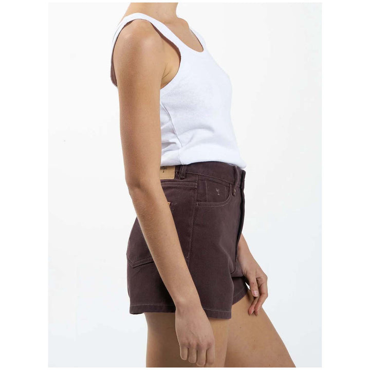 Thrills Erica Clean Hem Shorts - Women's Chocolate Plum