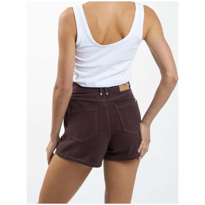 Thrills Erica Clean Hem Shorts - Women's Chocolate Plum