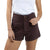 Thrills Erica Clean Hem Shorts - Women's Chocolate Plum