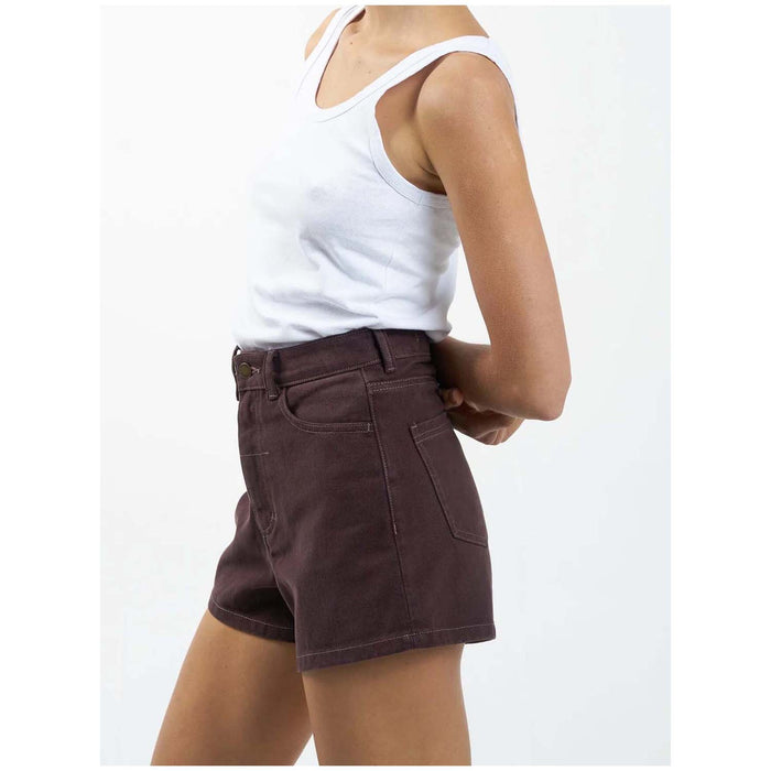 Thrills Erica Clean Hem Shorts - Women's Chocolate Plum