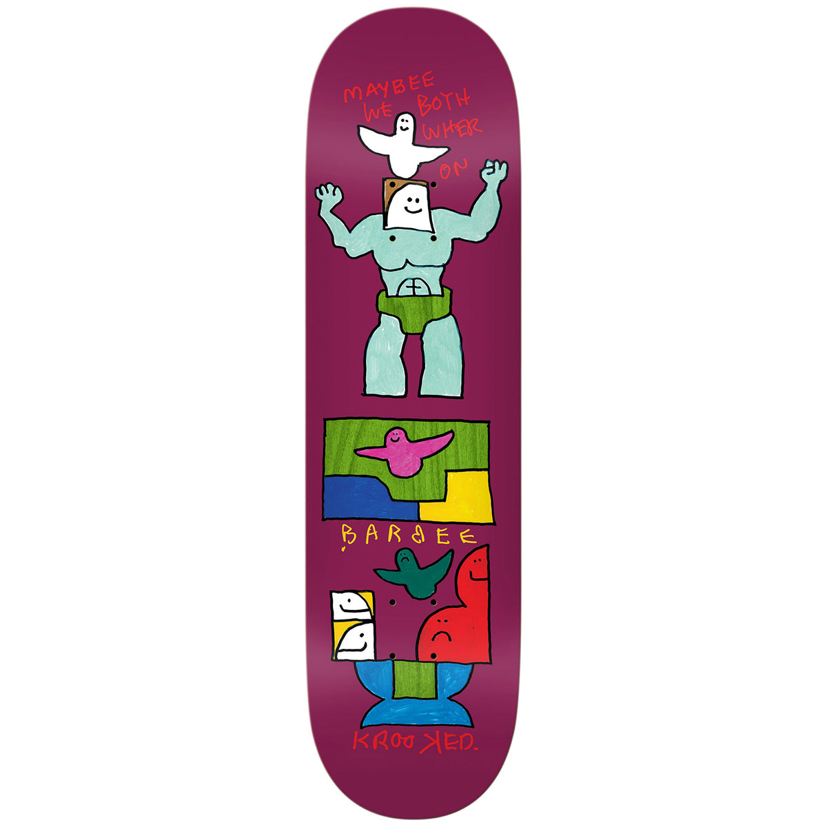 Krooked Barbee We 8.75 Skateboard Deck