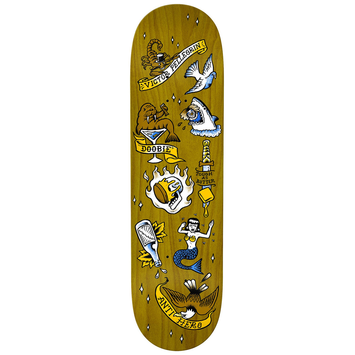 Anti Hero Doobie No Regerts 8.62 Skateboard Deck