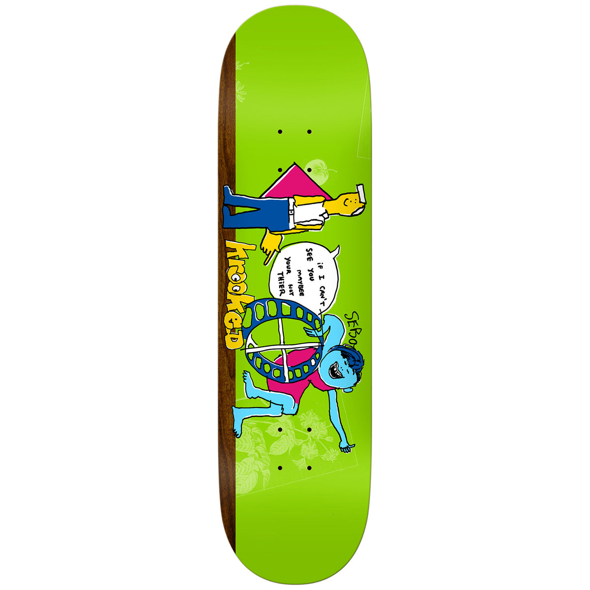 Krooked Sebo Not Their 8.5 Skateboard Deck