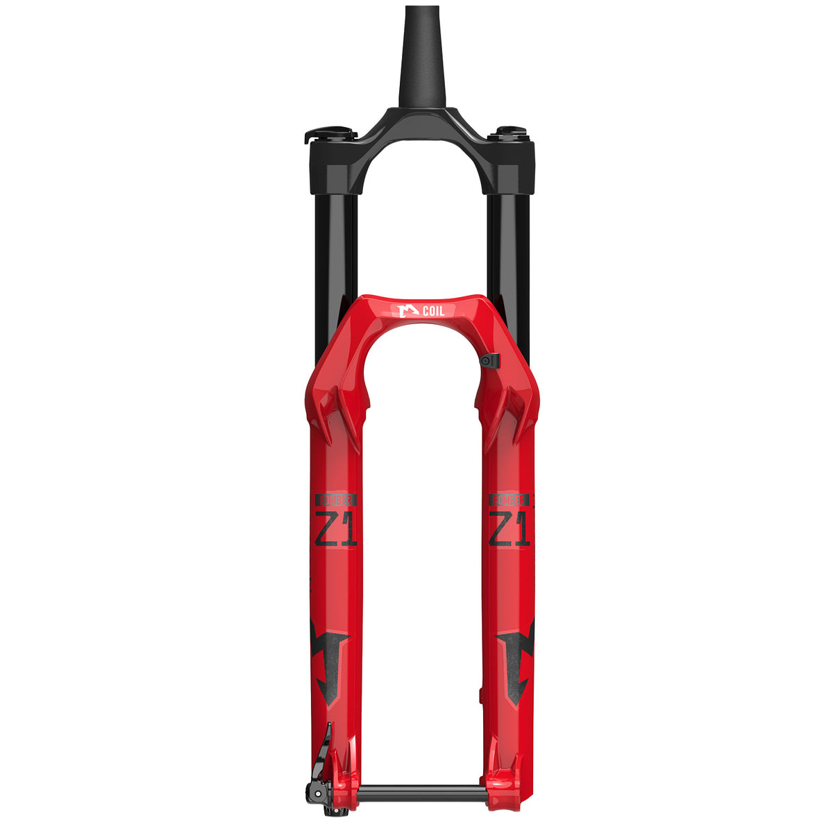 Marzocchi Bomber Z1 Coil Fork - 29" Gloss Red, Clear