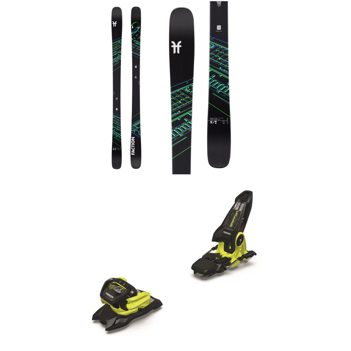 Faction Prodigy 1 Skis + Marker Griffon 13 ID Ski Bindings