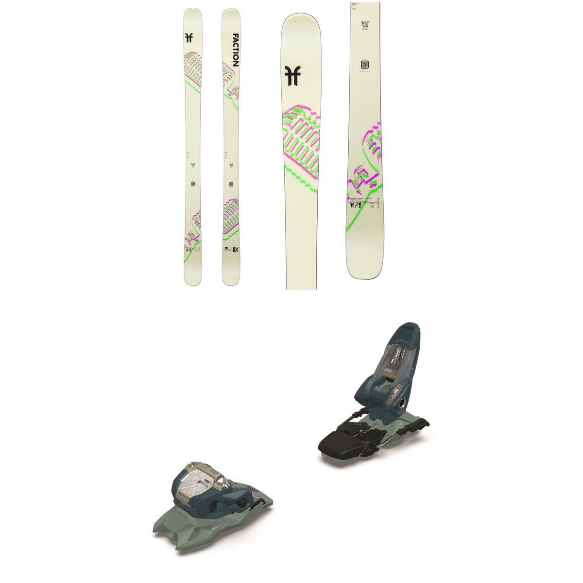 Faction Prodigy 1X Skis - Women's + Marker Squire 11 Ski Bindings