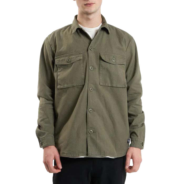 Thrills Issued Overshirt - Men's Mild Army