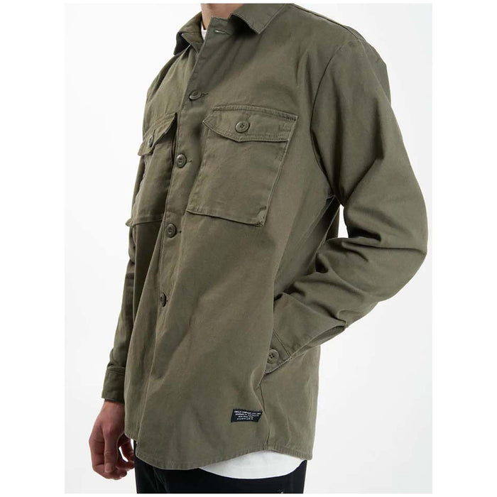Thrills Issued Overshirt - Men's Mild Army