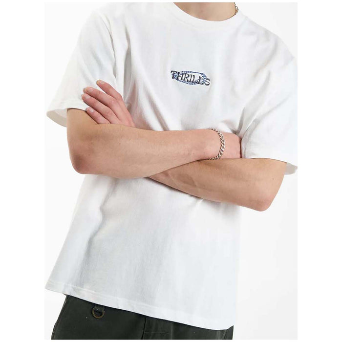 Thrills Spectral Merch Fit T-Shirt - Men's Dirty White