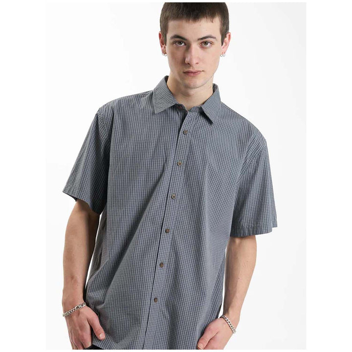 Thrills Cortex Short-Sleeve Shirt - Men's Army Blue