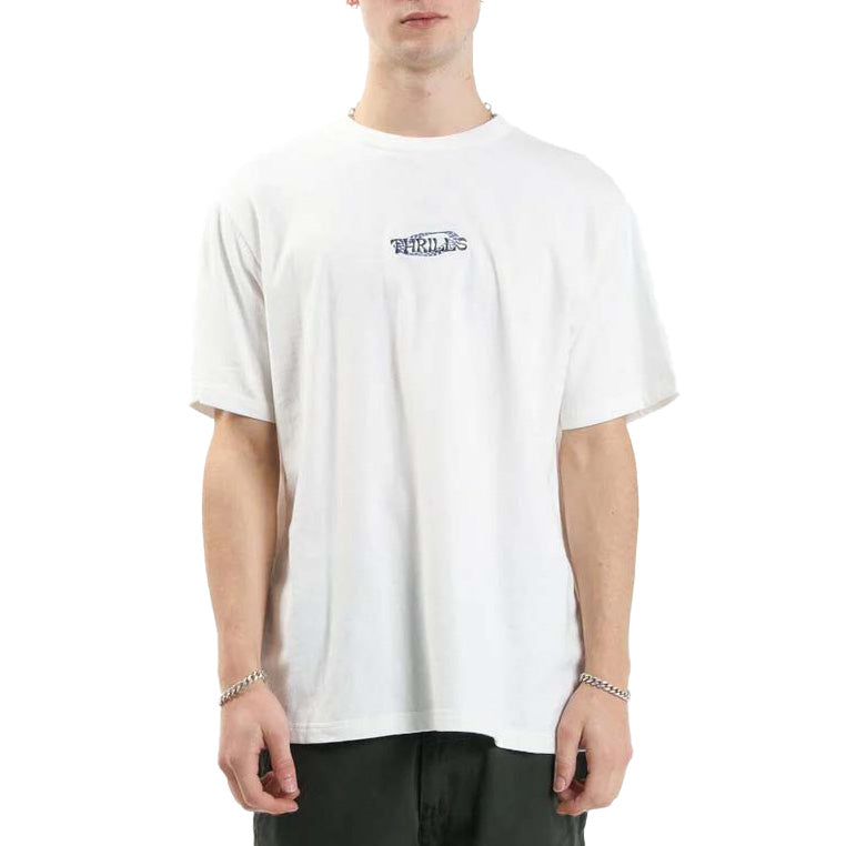 Thrills Spectral Merch Fit T-Shirt - Men's Dirty White