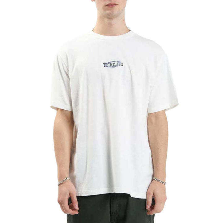 Thrills Spectral Merch Fit T-Shirt - Men's Dirty White