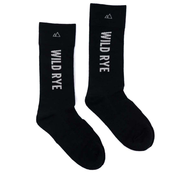 Wild Rye Bike Socks - Women's Black/White