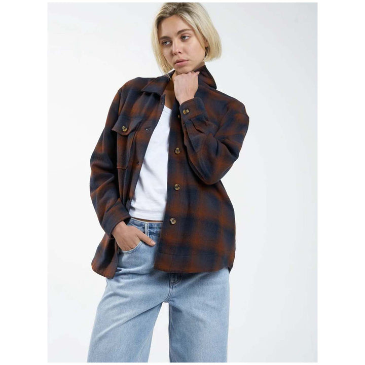 Thrills Barrio Overshirt - Women's Midnight Blue