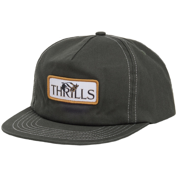 Thrills Secret Garden 5 Panel Cap Oil Green