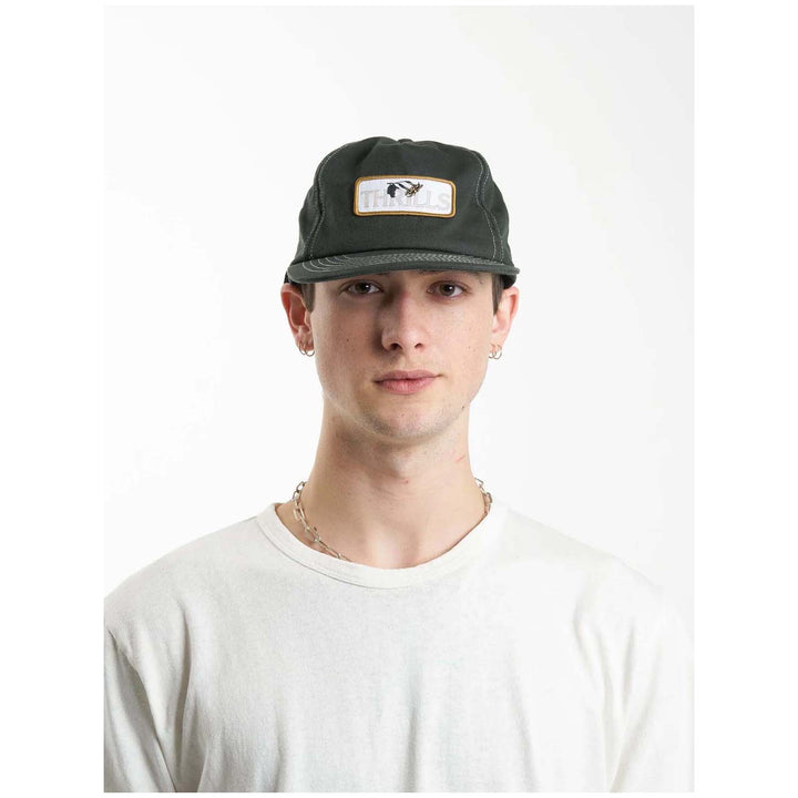Thrills Secret Garden 5 Panel Cap Oil Green