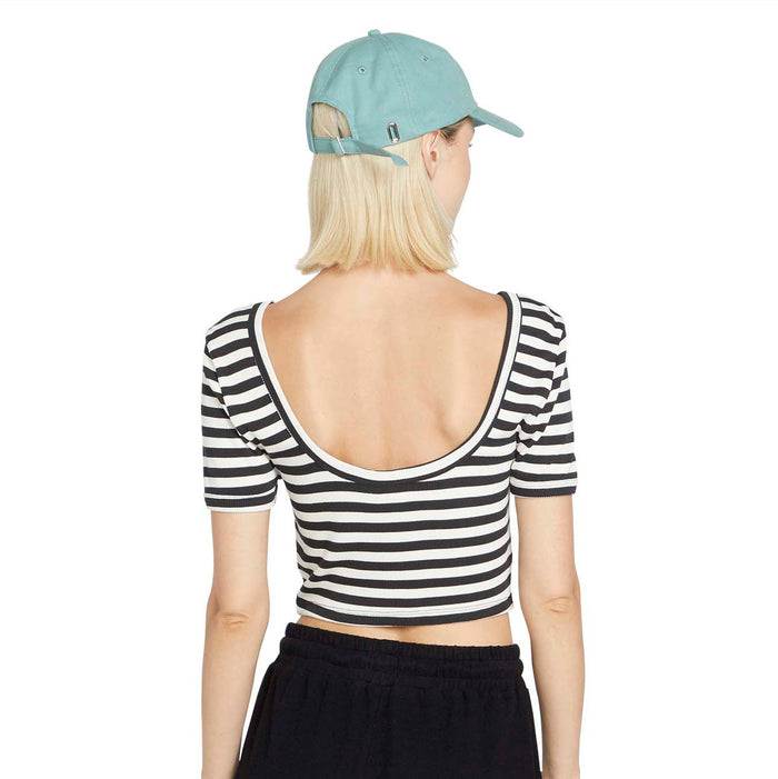 Volcom Lil Knit Ringer Top - Women's Black White