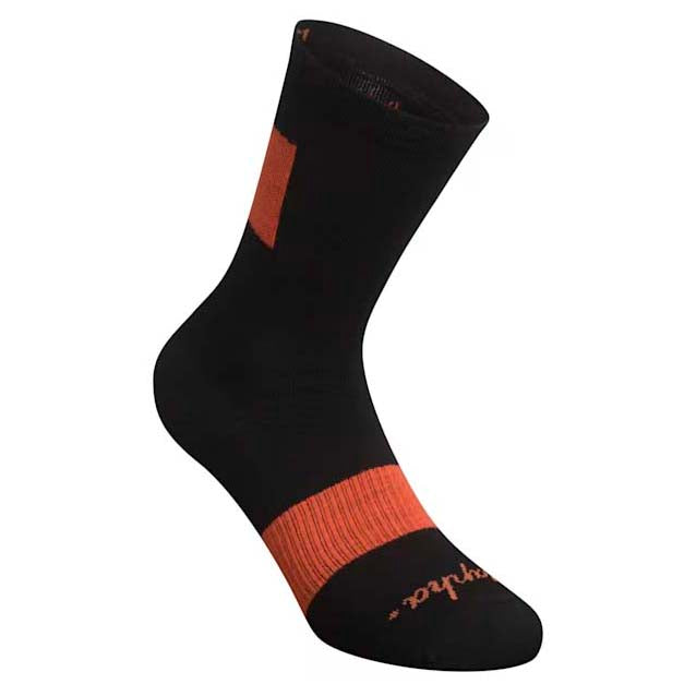 Rapha Trail Bike Socks Black/Orange