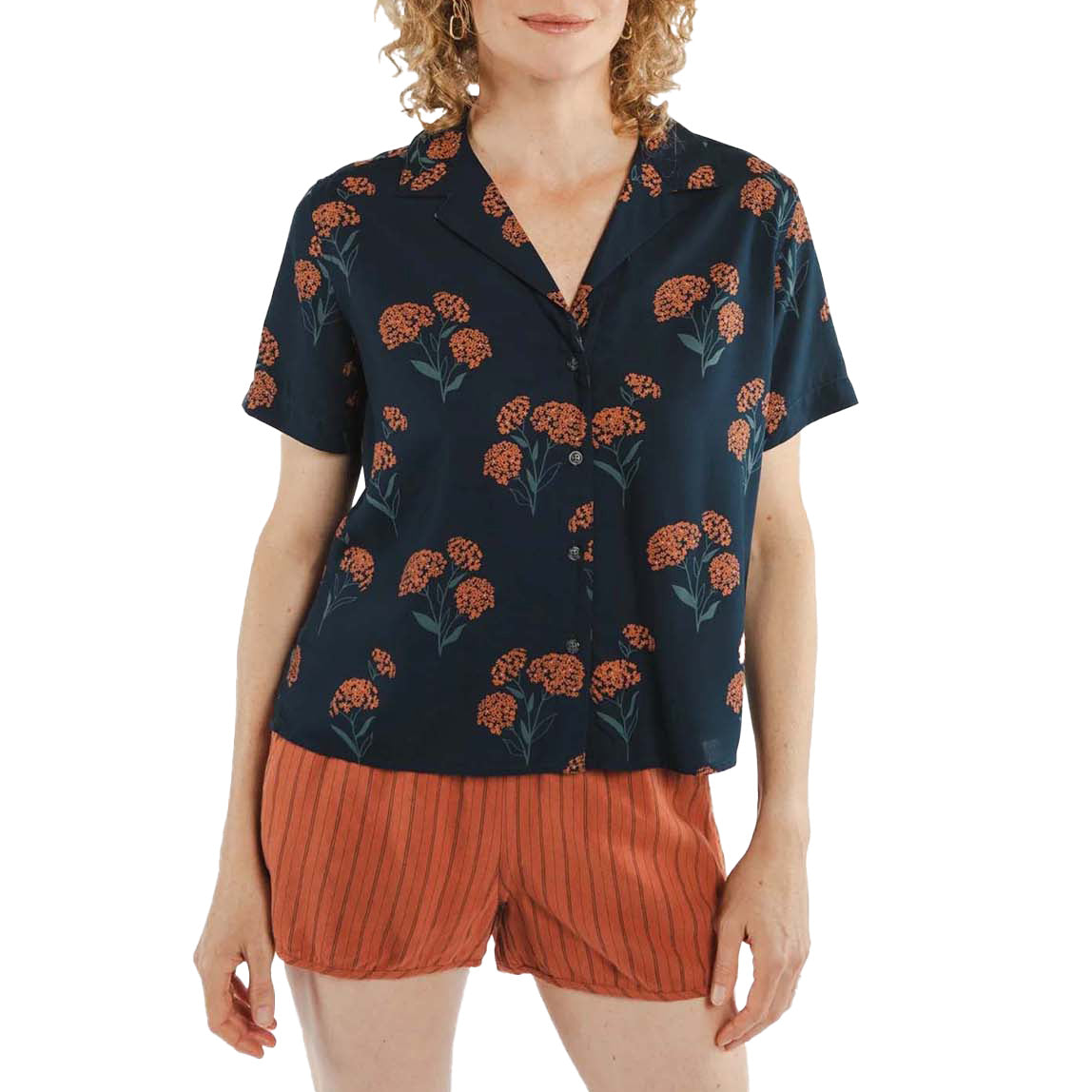 Bridge & Burn Mila Cropped Shirt - Women's Wildflower