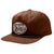 Brixton Bass Brains Swim HP Snapback Hat Brown