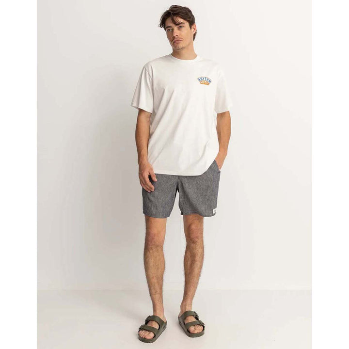 Rhythm Hickory Linen Jam Shorts - Men's Indigo