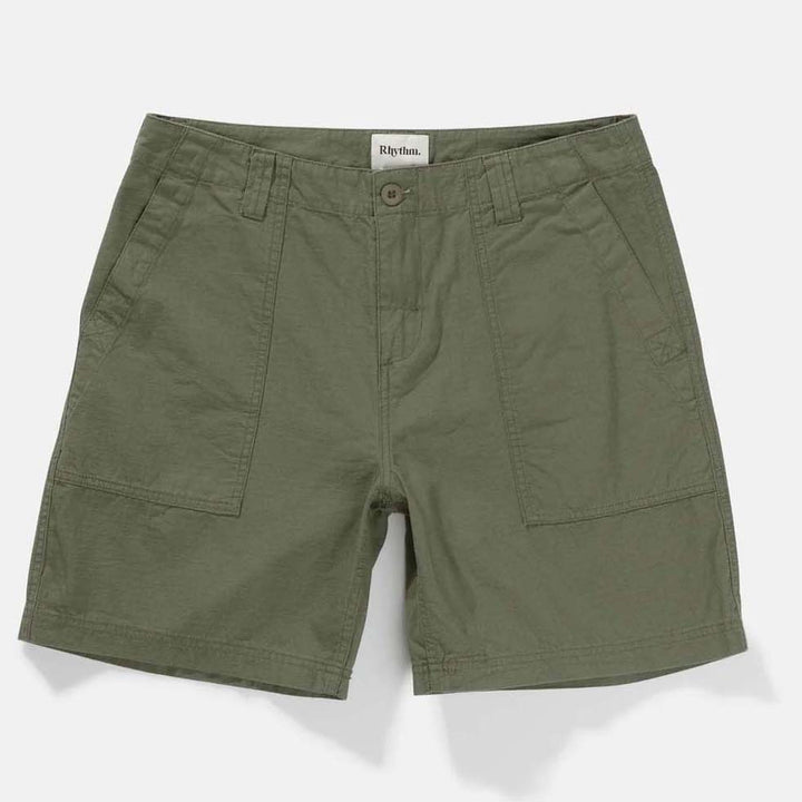 Rhythm Worn Path Ripstop Shorts - Men's Olive