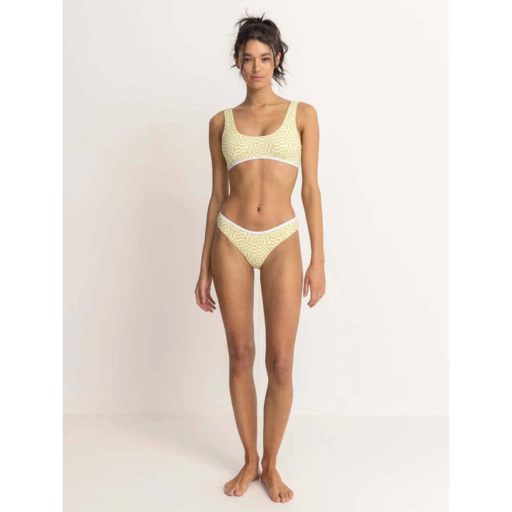 Rhythm Horizon Crop Bikini Top - Women's Palm