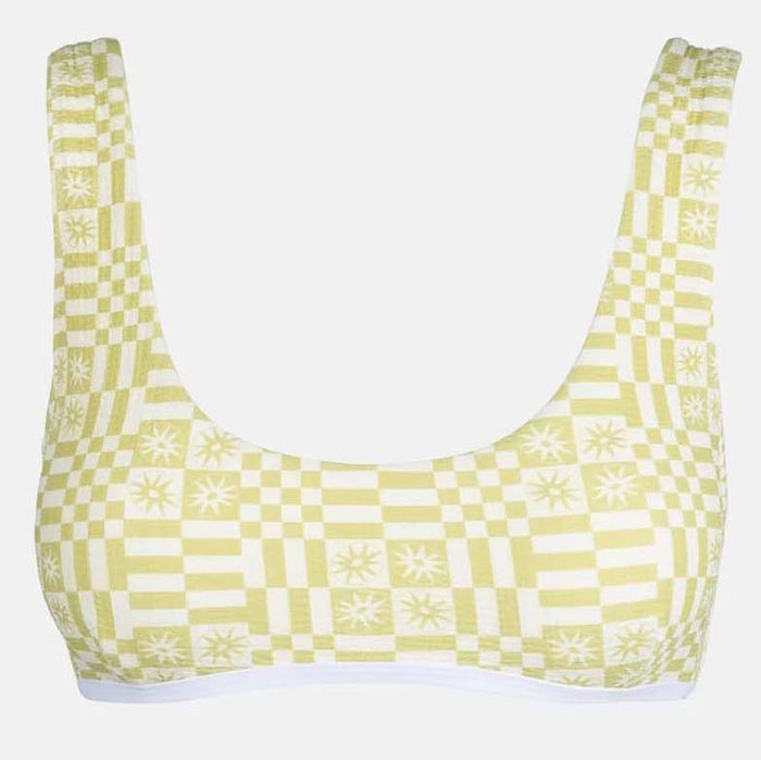 Rhythm Horizon Crop Bikini Top - Women's Palm