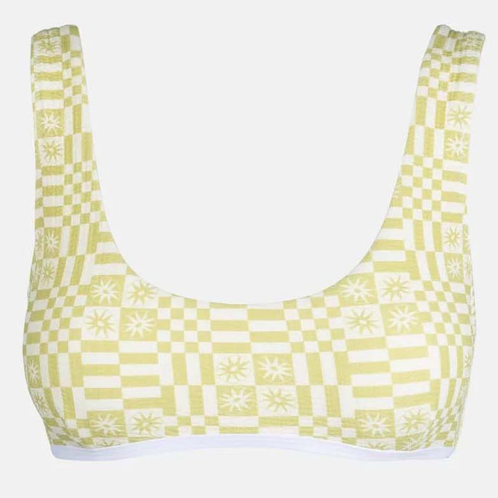 Rhythm Horizon Crop Bikini Top - Women's Palm