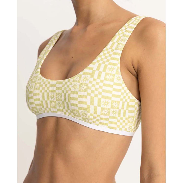 Rhythm Horizon Crop Bikini Top - Women's Palm