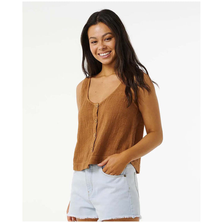 Rip Curl Classic Surf Tank II Top - Women's Brown