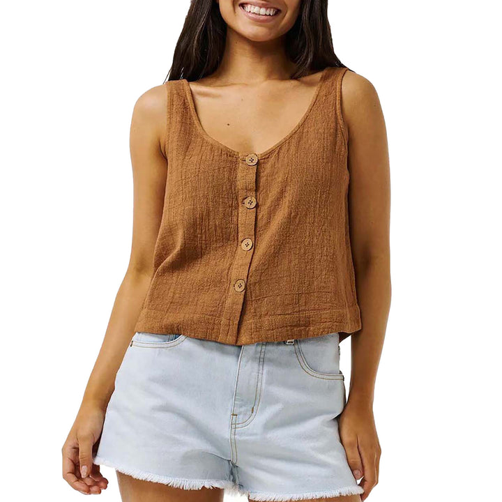 Rip Curl Classic Surf Tank II Top - Women's Brown