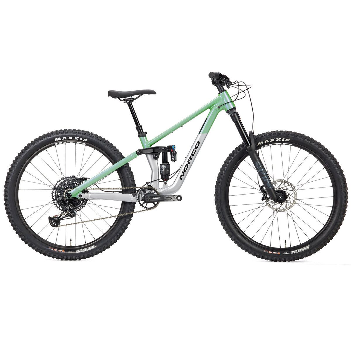 Norco Sight A Youth Complete Mountain Bike - Kids' 2024 Silver/Green