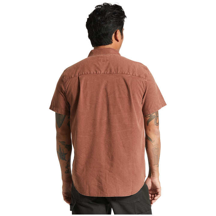 Brixton Charter Sol Wash Short-Sleeve Shirt - Men's Sepia Sol Wash