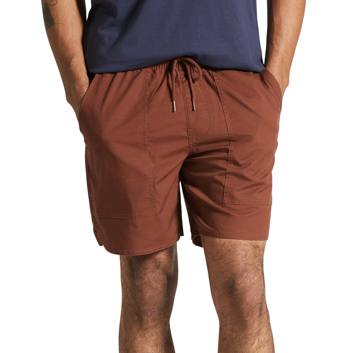 Brixton Everyday Coolmax Shorts - Men's Sepia