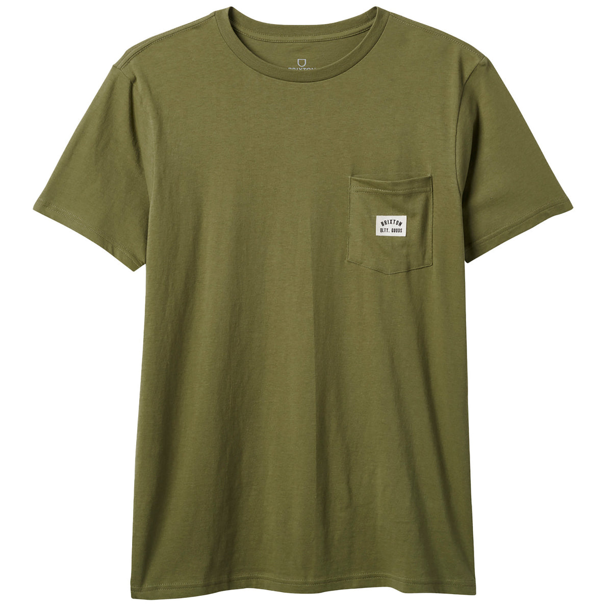 Brixton Woodburn Short-Sleeve Tailored Pocket T-Shirt - Men's Sea Kelp