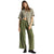 Brixton Mykonos Stripe Boyfriend Short-Sleeve Shirt - Women's Military Olive