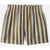 Brixton Mykonos Stripe Boxer Shorts - Women's Military Olive