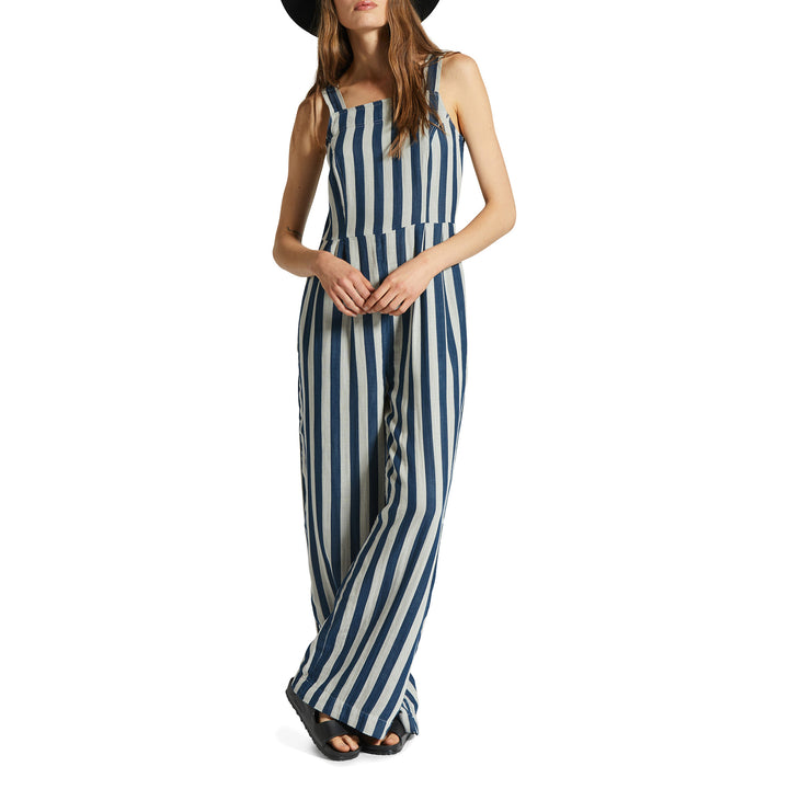 Brixton Mykonos Stripe Jumpsuit - Women's Deep Sea