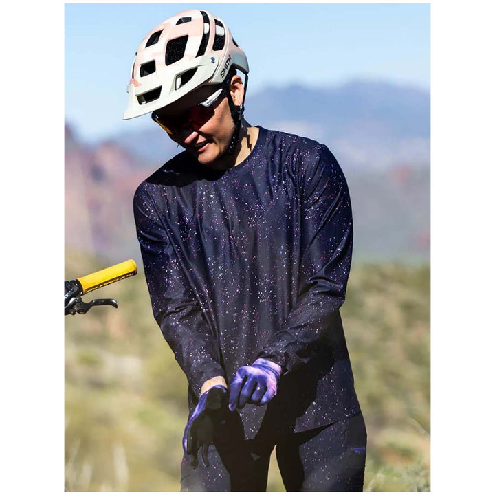 Shredly Beyond Tech Long Sleeve Jersey - Women's Galaxy Splatter