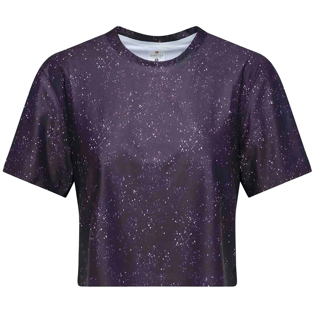 Shredly Beyond Tech Boxy Tee - Women's Galaxy Splatter