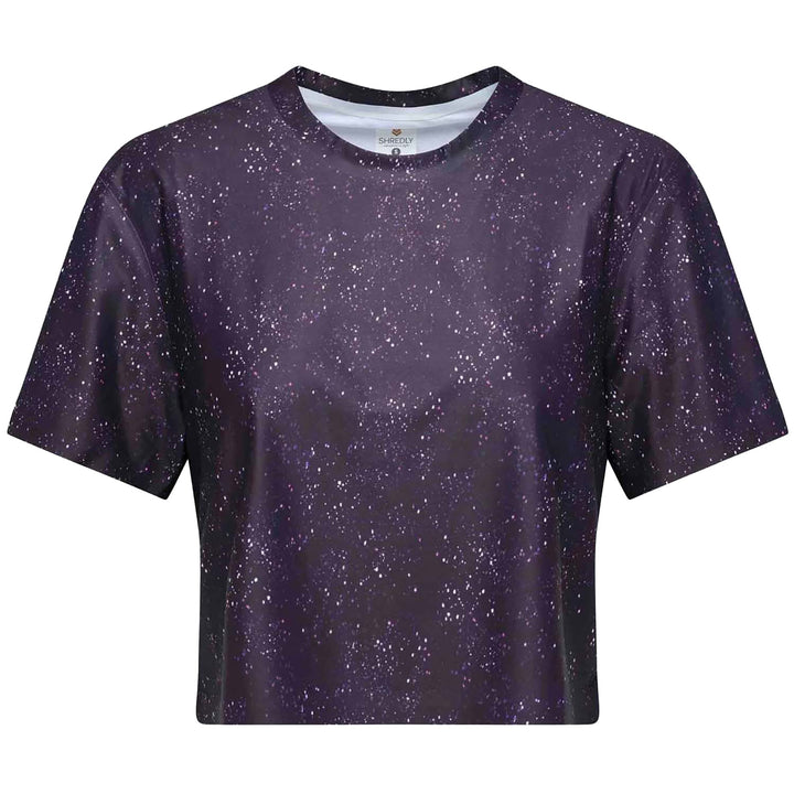 Shredly Beyond Tech Boxy Tee - Women's Galaxy Splatter