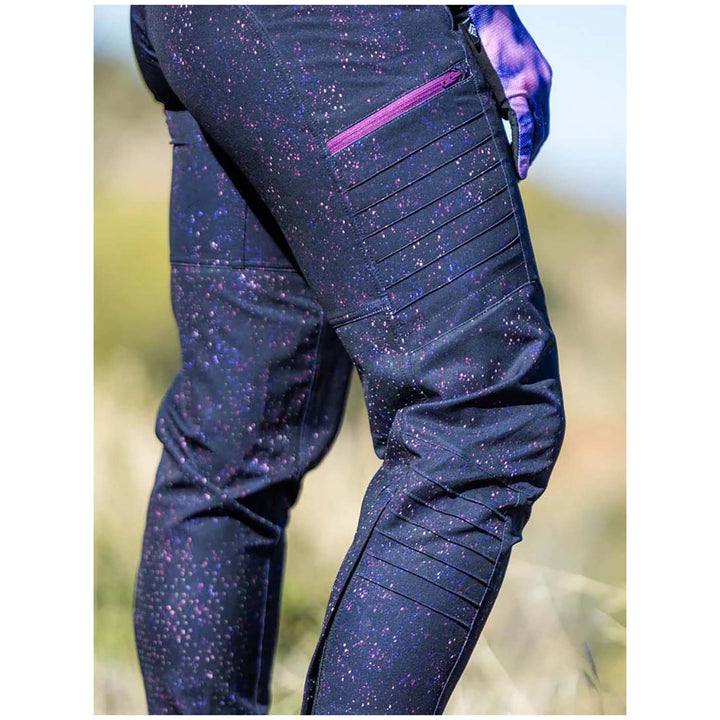 Shredly All Time Zipper Snap Mid-Rise Pants - Women's Galaxy Splatter