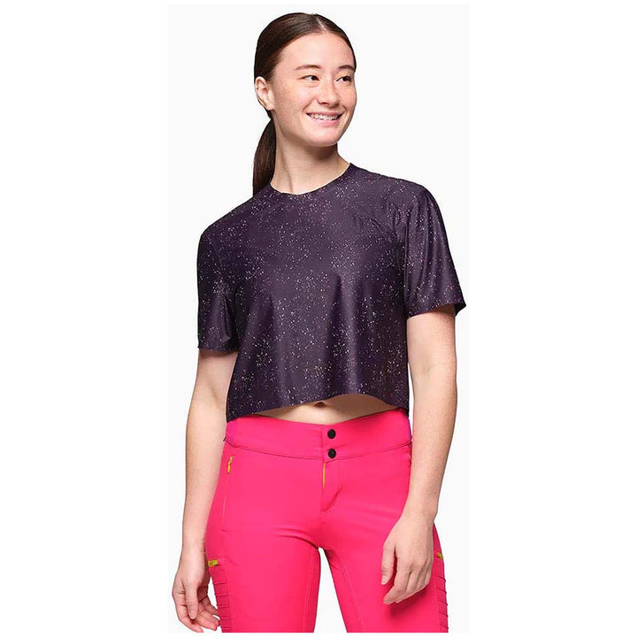 Shredly Beyond Tech Boxy Tee - Women's Galaxy Splatter