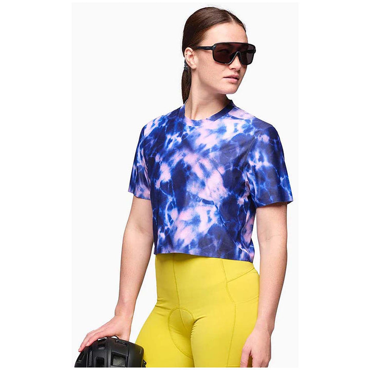 Shredly Beyond Tech Boxy Tee - Women's Midnight Tie Dye