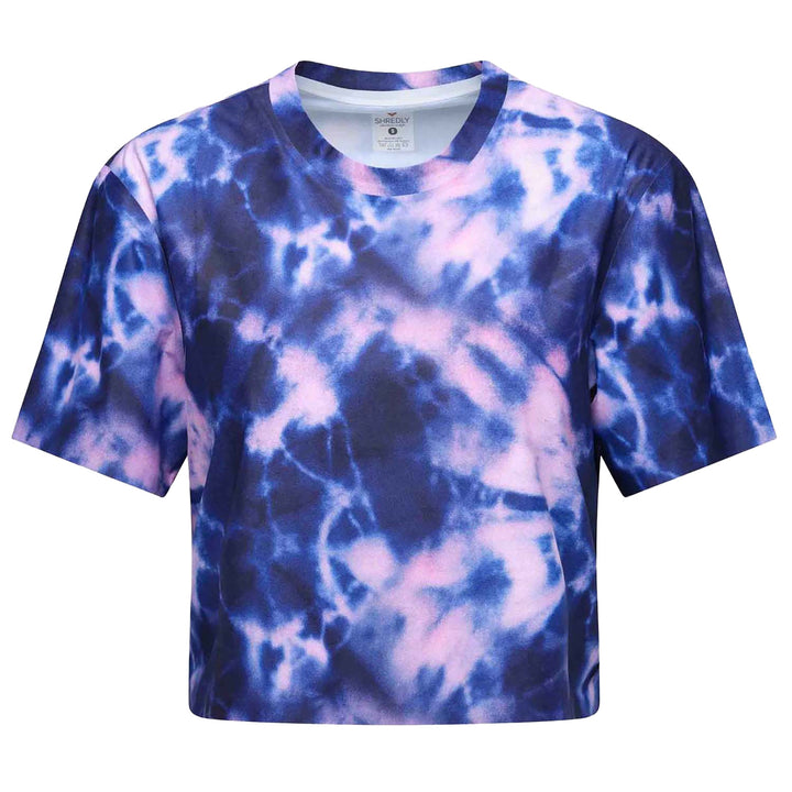Shredly Beyond Tech Boxy Tee - Women's Midnight Tie Dye