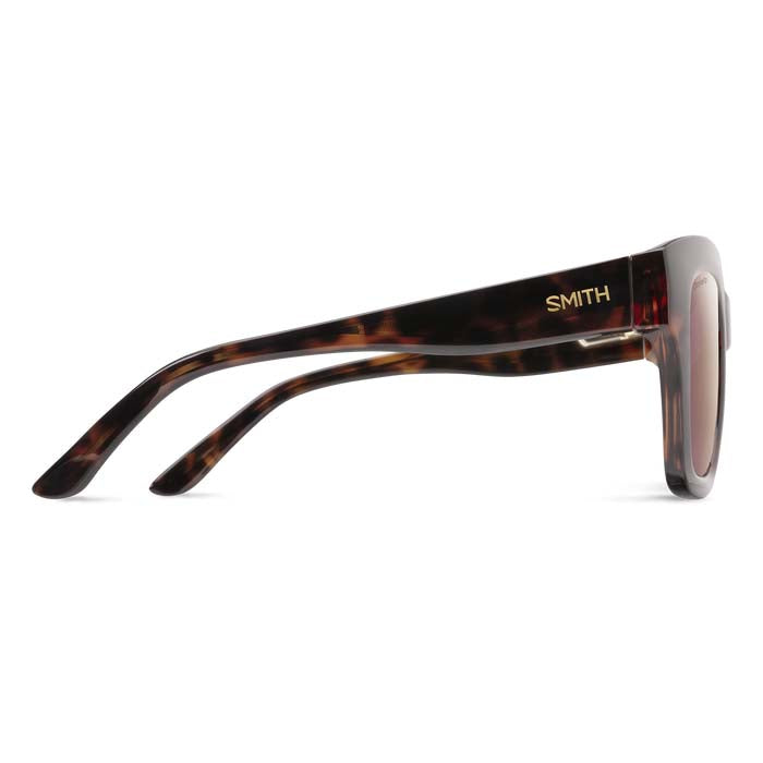 Smith Sway Sunglasses Tortoise/ChromaPop Polarized Rose Gold Mirror