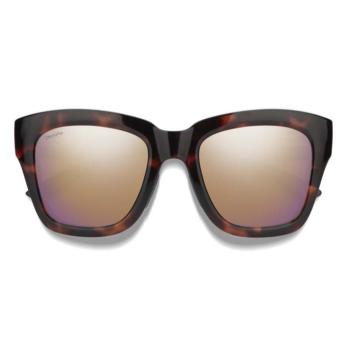 Smith Sway Sunglasses Tortoise/ChromaPop Polarized Rose Gold Mirror